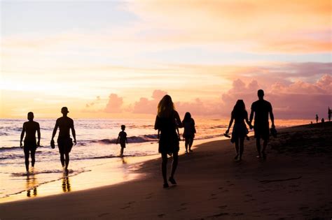 People On The Beach At Sunset Free Stock Photos Hd Stock Images