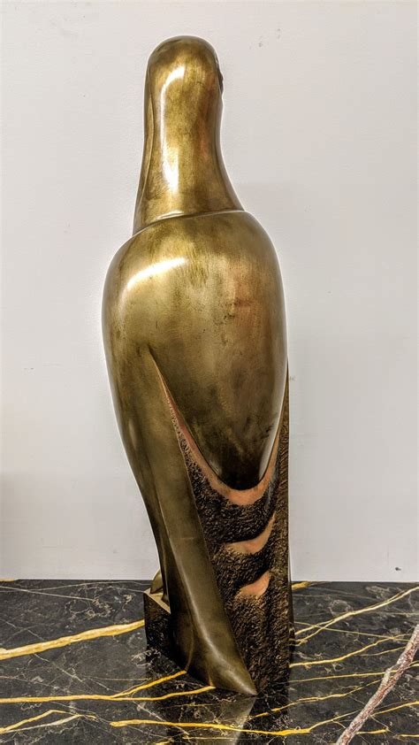 French Art Deco Bronze Falcon Sculpture For Sale At 1stdibs