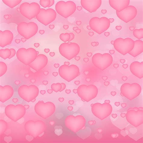 Download Pink Hearts Background