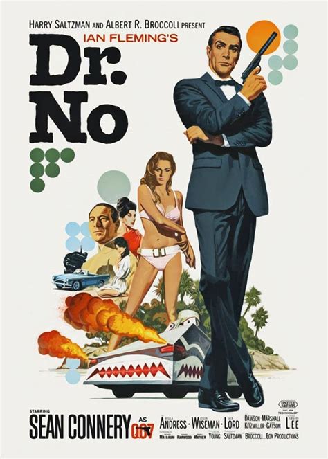 Dr No Vintage Poster Metal Poster Eyes Only Displate James Bond