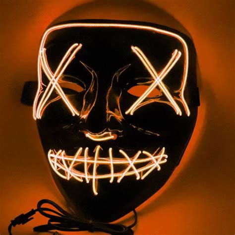 Led Purge Mask Orange Mask Kingdom