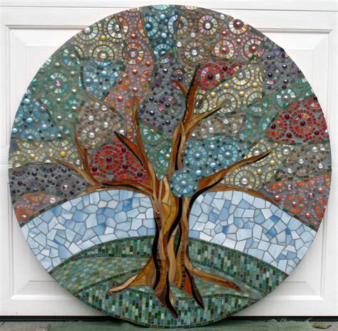 Commissioned Tree 2013 Mosaic Art Mosaic Crafts Eggshell Mosaic