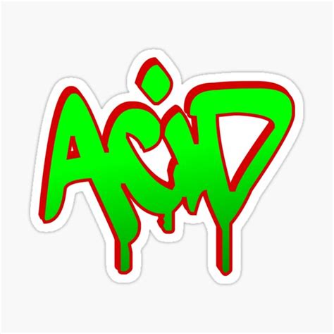 Graffiti Tag Acid Sticker For Sale By Ffelder Redbubble