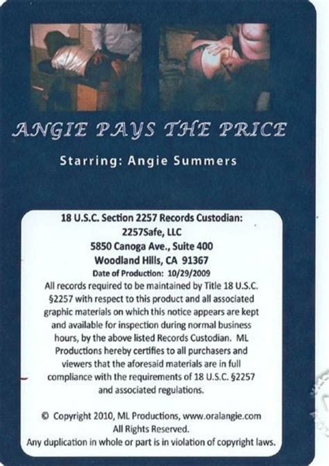 Angie Pays The Price Streaming Video On Demand Adult Empire