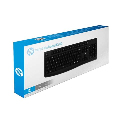 Hp Wired Usb Keyboard K200 Black 3cy44paab2 Midteks Inc Online