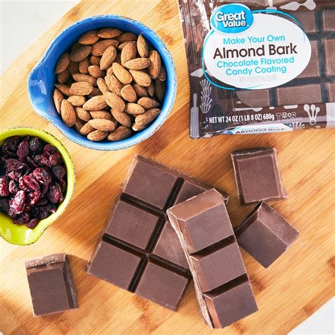 Great Value Chocolate Flavored Candy Coating Almond Bark 24 Oz