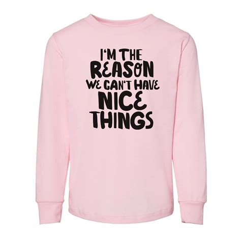 Im The Reason We Cant Have Nice Things Long Sleeve Etsy