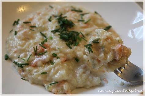 Risotto Au Saumon Fumé Et Poireaux Thermomix La Cuisine De Malou