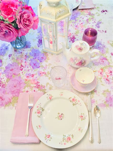 Pink And Purple Tea Party Tea Party Table Tea Party Tea Shop
