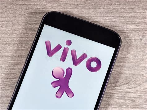 Operator Vivo Logo On The Smartphone Screen Vivo Is A Trademark Of