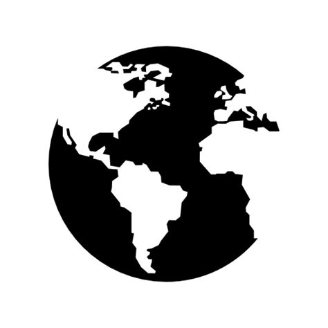 Silhouette Globe Vector Png Postiboard