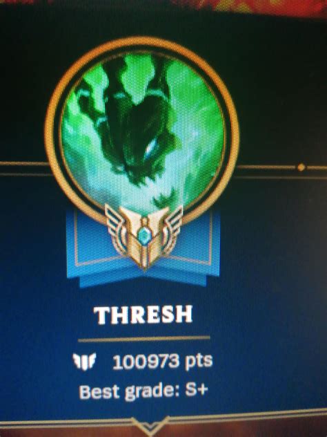 Hit 100k On Thresh Yesterday Im So Happy Hes Also The First Champion