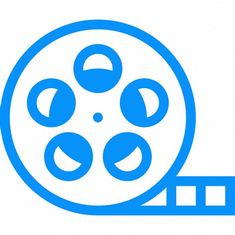 Blue Cinema Entertainment Film Media Movie Roll Icon Download