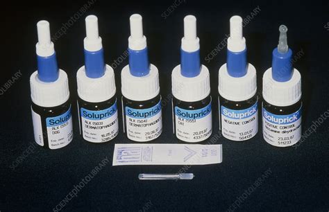 Bottles And Needles Used For Allergy Skin Tests Stock Image M320