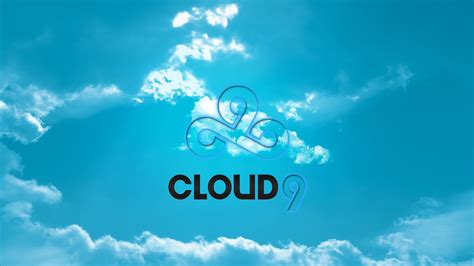 Simple Blue Logo For Cloud 9 Team League Of Legends Full Hd Wallpaper