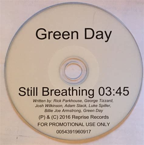 Green Day Still Breathing 2017 Cdr Discogs