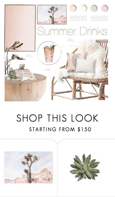 An Advertisement For A Furniture Store With Palm Trees And Other Items