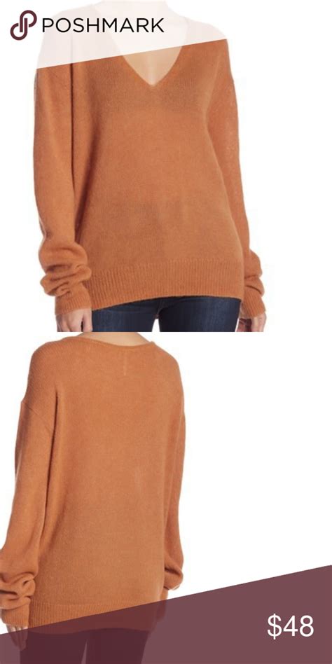 Nwot Free People Gossamer V Neck Sweater Sweater Brands Oversized Knitted Sweaters Oversized