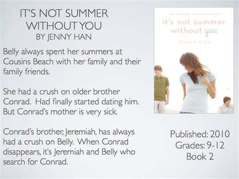 Young Adult Reading Machine Its Not Summer Without You By Jenny Han