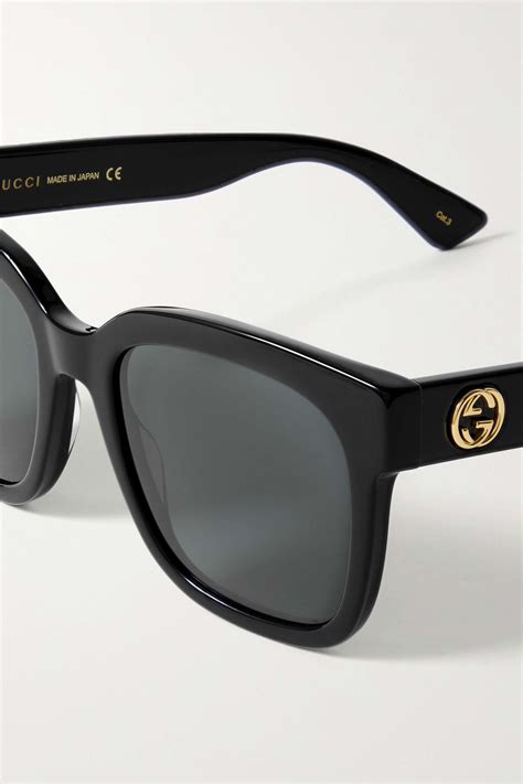 Gucci Eyewear Square Frame Acetate Sunglasses Net A Porter