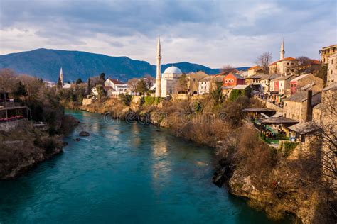 François ferdinand dautriche y fut assassiné. Vieille Ville à Mostar, Bosnie-Herzégovine Image stock ...
