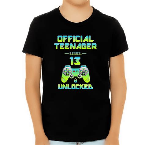 Fire Fit Designs 13th Birthday Shirt Boy Official Teenager Shirt