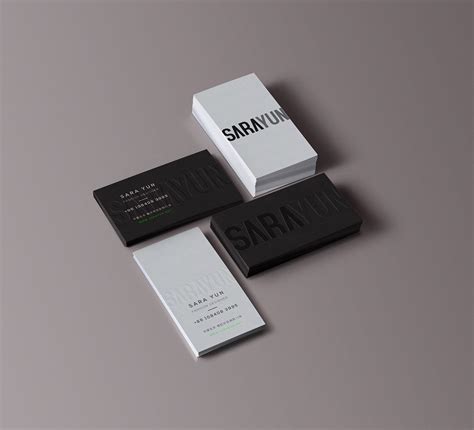 black and white business card | Free business card mockup, Business card mock up, Business cards ...