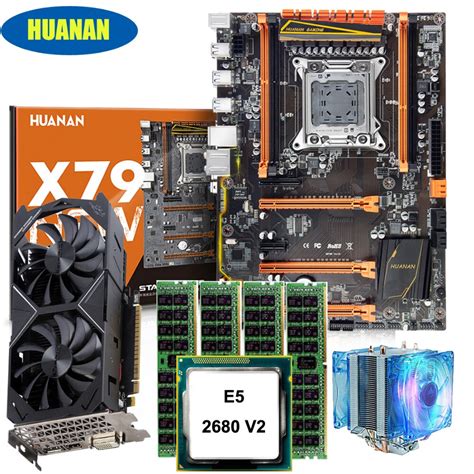 Huananzhi X79 Deluxe Gaming Motherboard Combo M2 Slot Cpu Xeon E5 2680