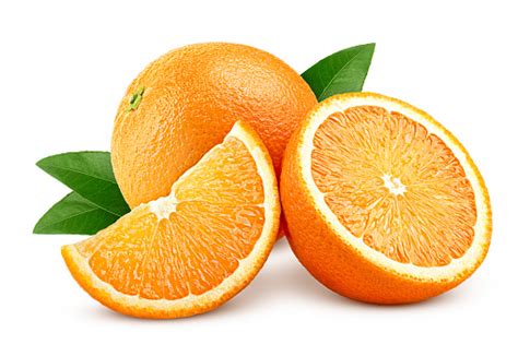 Orange Isolated On White Background Clipping Path Full Depth Of Field