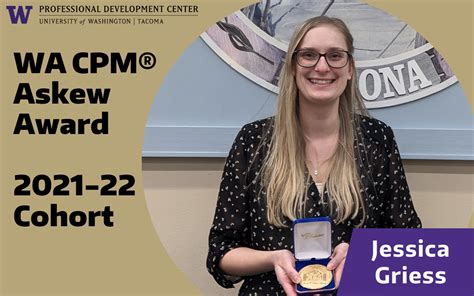 Wa Askew Award Recipient Jessica Griess Cpm 2022 Professional