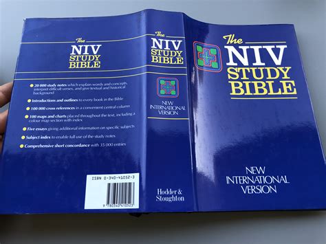 The Niv Study Bible Printed In Uk In 1993 Seventh Impression