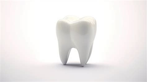 Premium Ai Image Model Of A Healthy White Tooth Isolated On White