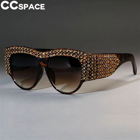45482 luxury square sunglasses women oversized rhinestone frame bling diamond glasses fashion