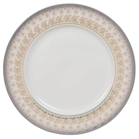 Assiette Plate En Porcelaine Blanche Motifsassiette Plate