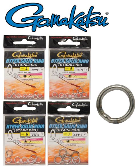 Gamakatsu Hyper Solid Ring Stainless Nickel Ringe Wallerangelnde