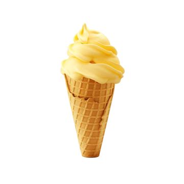 Yellow Soft Serve Ice Cream Soft Serve Ice Cream Serve Png Transparent Image And Clipart For
