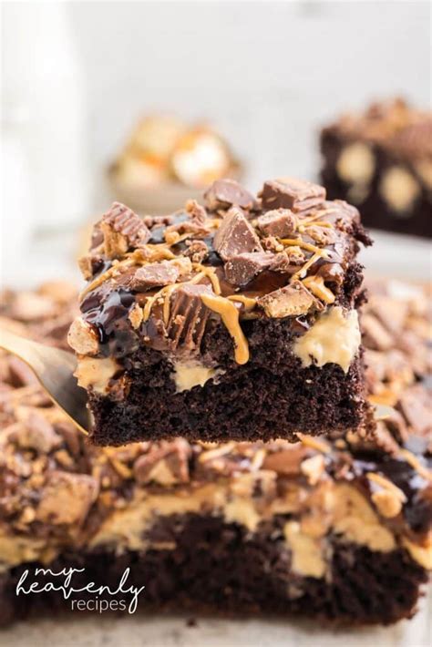 Chocolate Peanut Butter Poke Cake Recipe My Heavenly Recipes