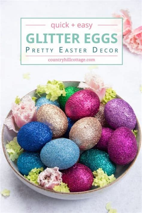 Diy Glitter Easter Eggs