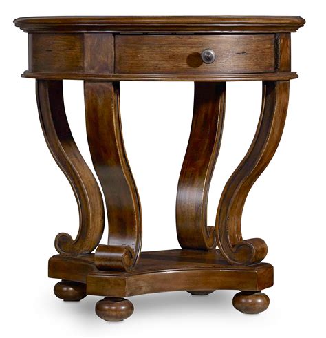 Hooker Furniture Archivist Round Accent End Table With Drawer Fashion