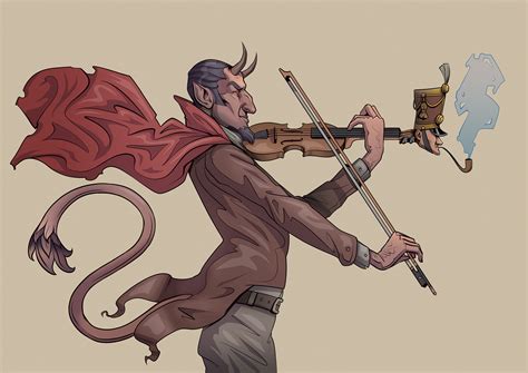 Artstation Devil Playing On Violin