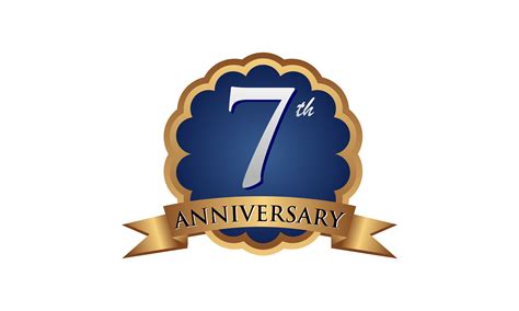 7th Anniversary Emblem Logo Graphic By Deemka Studio · Creative Fabrica