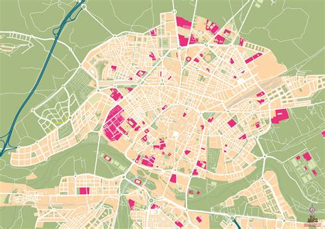 Mapa Vectorial De Salamanca Illustrator Eps Formato Editable Bc Maps