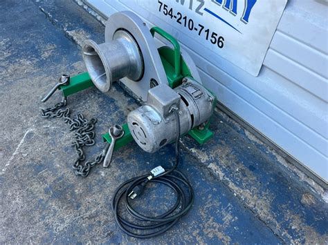 Greenlee Ensly 640 Tugger Puller And Chains 4000 Lbs Capacity Ebay