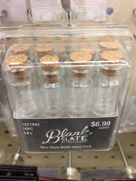 Found These At Hobby Lobby Today 3 28 17 Mini Glass Bottles Glass Bottles Hobby Lobby