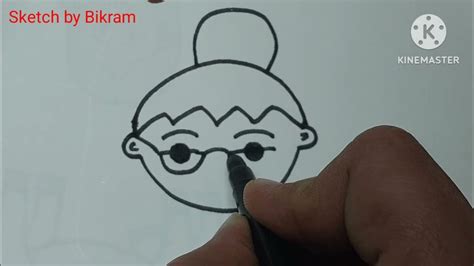 How To Draw Dadi Amma Face For Kids Easilydadi Amma Kaise Banayeeasy