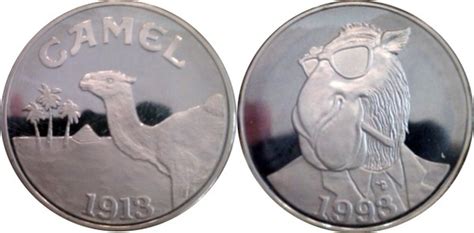 Identify us silver series, and determine current base silver value. 1 oz silver (Camel 80th Anniversary) - ** Exonumia ...