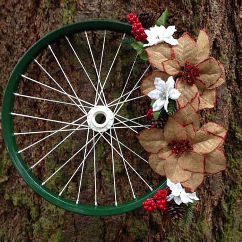 Bicycle Wheel Wreath Just Jenn Home Arts Bicycle Crafts Diy Fall
