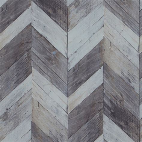 Faux Wood Wallpaper Dark Grey And Light Blue Faux Wood Wallpaper R4665