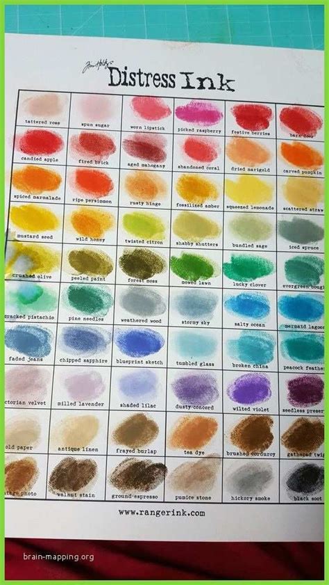 80 Wonderfully Photograph Of Tim Holtz Oxide Ink Color Chart Brain