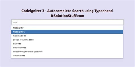 Codeigniter Autocomplete Textbox Using Typeahead Js Xpertphp Hot